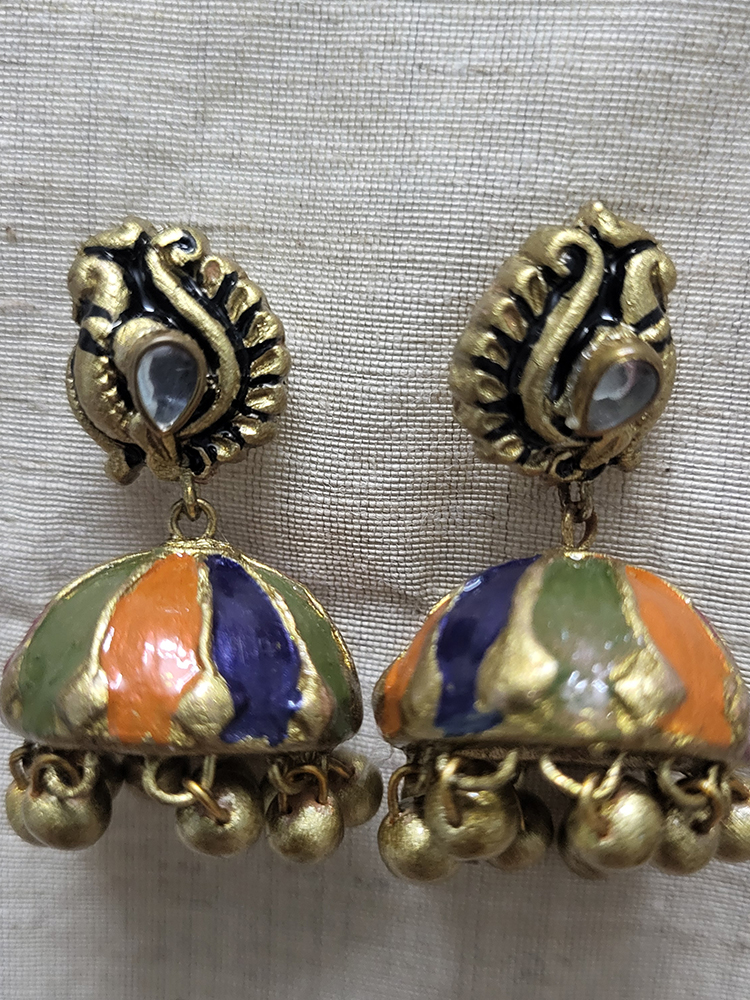 Multicolor Beaded Terracotta Necklace Set - Image 2