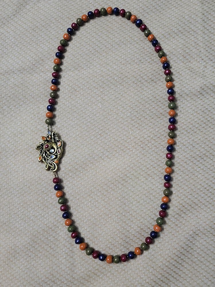 Multicolor Beaded Terracotta Necklace Set - Image 3
