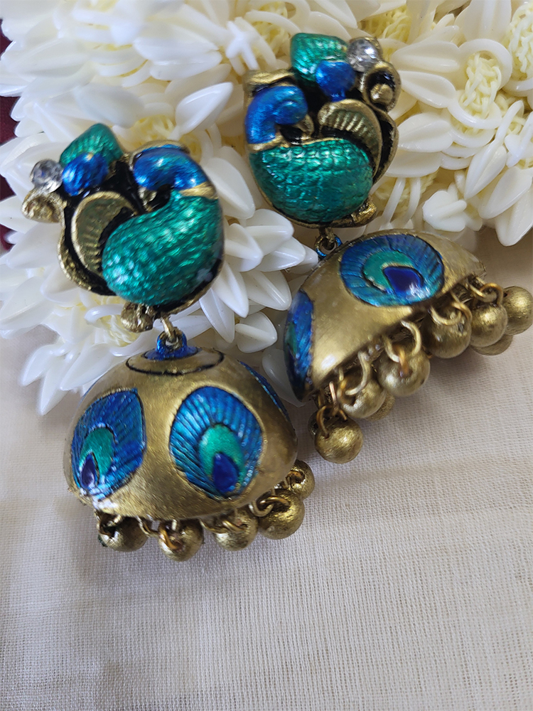 Blue Peacock Terracotta Set - Image 4