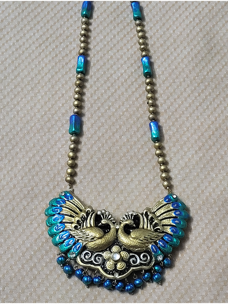 Blue Peacock Terracotta Set - Image 4