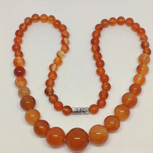 Orange Beaded Necklace