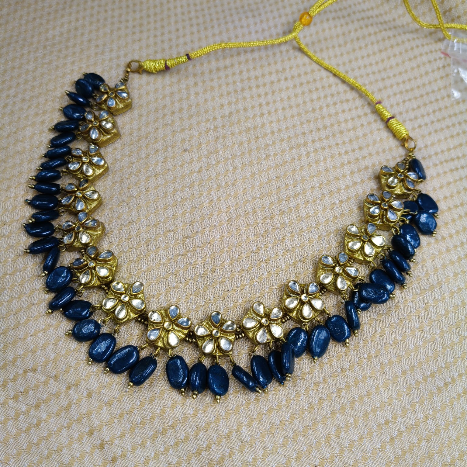 Blue Layered Terracotta Jewellery Set - Image 7