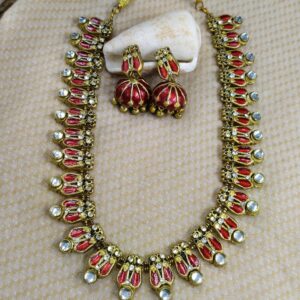 Red Drop Terracotta Jewellery Set
