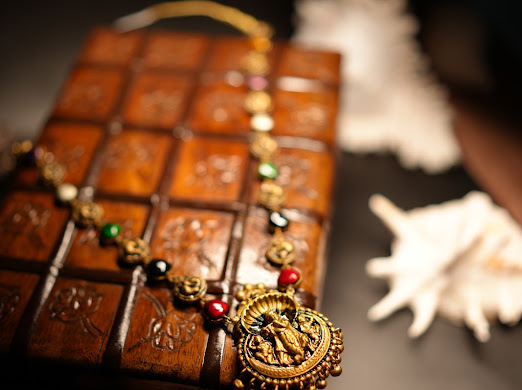 Multi-Color Goddess Terracotta Jewellery Set