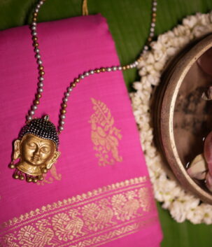 Antique Buddha Pendant Necklace