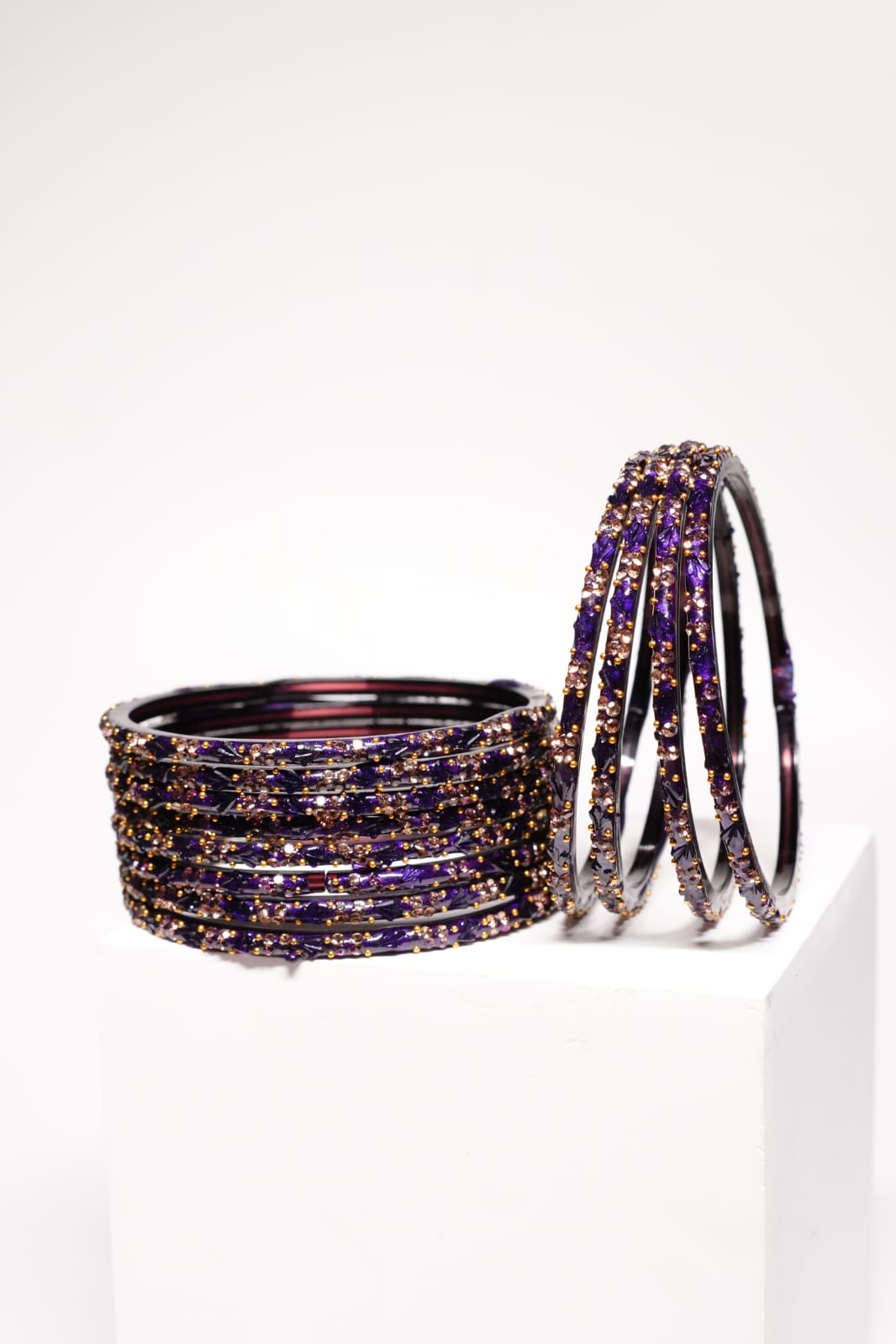 Twilight Sparkle Glass Bangles — Set of 6 - Image 7